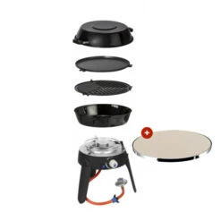 Barbecue Gaz Portable Cadac Safari Chef 30 LP + Pierre à Pizza