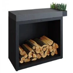 Meuble OFYR Butcher Block Storage 90 Black - Céramique Gris Anthracite
