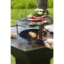 Brasero Plancha Barbecook Nestor Original - Acier Noir Galvanisé -BarbuArt Boutique bc woo 6022 brasero barbecook nestor original acier galvanise grille nourriture
