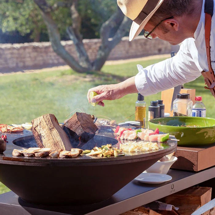 Brasero Plancha OFYR Island Black Bois 85 Cm + Housse Offerte 6 Brasero Plancha OFYR Island Black Bois 85 Cm + Housse Offerte – Image 4