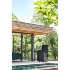 Pack Plancha électrique Forge Adour MODERN 60 Acier Noir + Chariot -BarbuArt Boutique ch maf 60 n chariot forge adour modern 60 acier noir ambiance 1