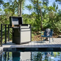 LED + Boîtier Pile + Interrupteur - Capot Chariot PAF/PIF Forge Adour -BarbuArt Boutique chariot premuim acier noir gris 60 forge adour 1 min