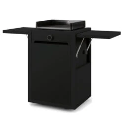 Pack Plancha à Gaz Forge Adour MODERN 45 Acier Noir + Chariot