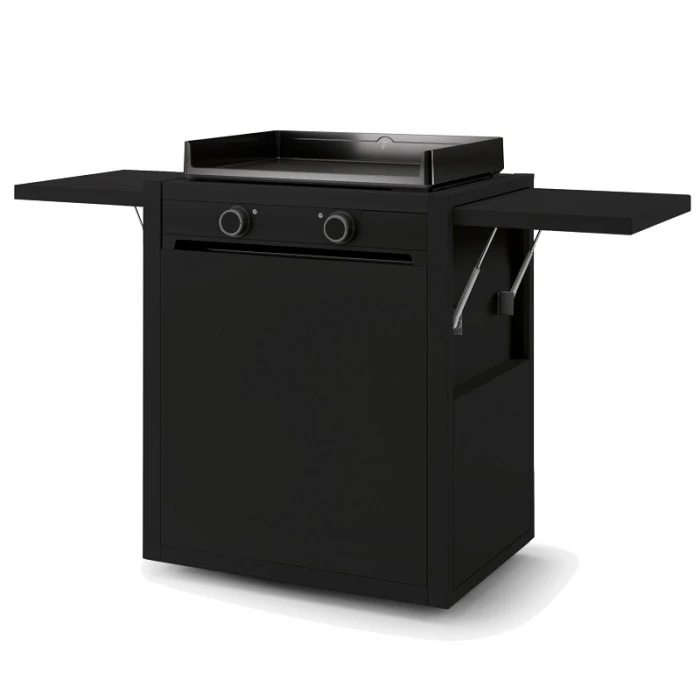 Pack Plancha à Gaz Forge Adour MODERN 60 Acier Noir + Chariot 2 Pack Plancha à Gaz Forge Adour MODERN 60 Acier Noir + Chariot