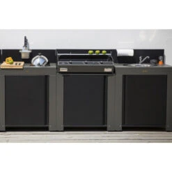 Cuisine D'extérieur ENO Modulo Acier Pour Plancha - 3 Modules -BarbuArt Boutique cuisine exterieur modulo eno 3 acier