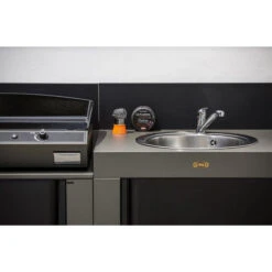 Cuisine D'extérieur ENO Modulo Acier Pour Plancha - 3 Modules -BarbuArt Boutique cuisine exterieur modulo eno 3 acier 3 min