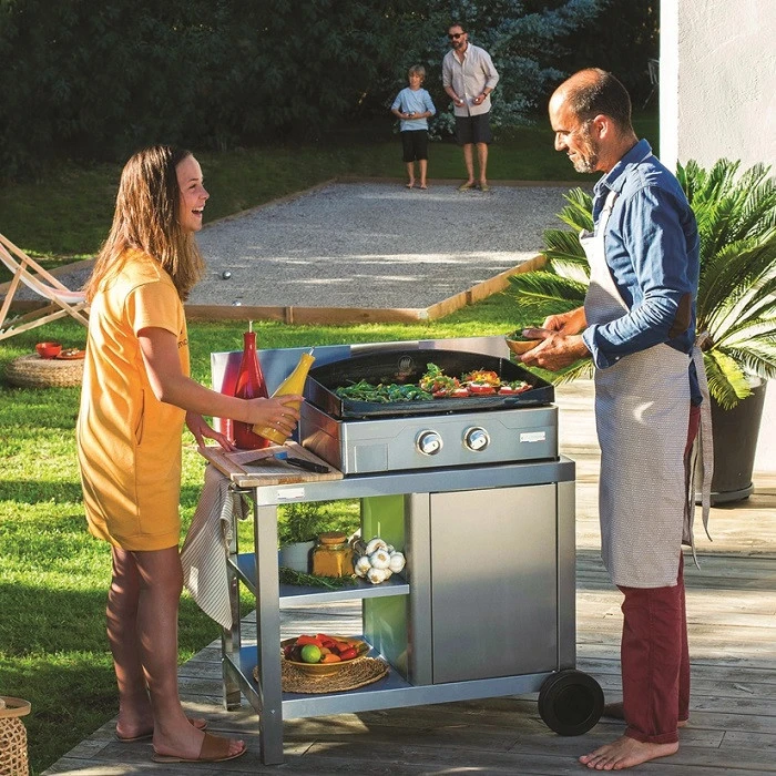 Desserte Inox Le Marquier Signature Allure Pour Planchas 45, 60 Et 75 Cm 5 Desserte Inox Le Marquier Signature Allure Pour Planchas 45, 60 Et 75 Cm – Image 3