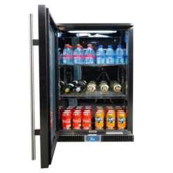 Napoleon Réfrigérateur 135L Pour Cuisine Extérieure Napoléon - Ouverture à Gauche -BarbuArt Boutique frigo napoleon ouverture gauche ouvert plein