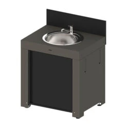 Cuisine D'extérieur ENO Modulo Acier Pour Plancha - 4 Modules -BarbuArt Boutique modulo evier gris eno 1