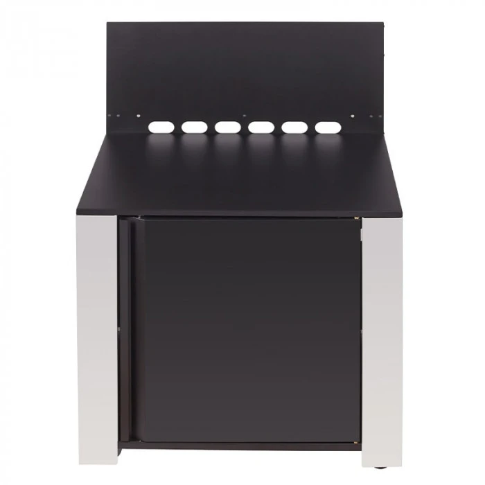 Modulo Pour Poser Une Plancha - Coloris Inox Et Noir - Cuisine D'extérieur ENO 3 Modulo Pour Poser Une Plancha - Coloris Inox Et Noir - Cuisine D'extérieur ENO