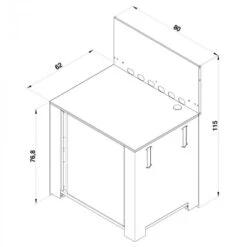 Modulo Pour Poser Une Plancha - Coloris Inox Et Noir - Cuisine D'extérieur ENO 15 Modulo Pour Poser Une Plancha - Coloris Inox Et Noir - Cuisine D'extérieur ENO -BarbuArt Boutique modulo inox noir plancha cuisine exterieur eno 4 min