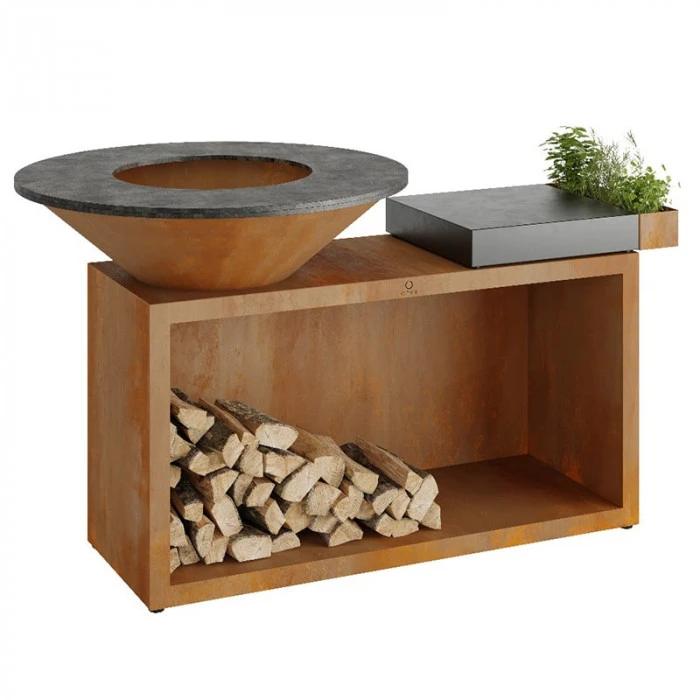 Brasero Plancha OFYR Island Corten 100 Céramique Gris Anthracite 3 Brasero Plancha OFYR Island Corten 100 Céramique Gris Anthracite