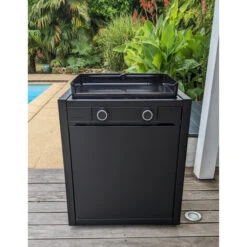 Pack Plancha électrique Forge Adour MODERN 60 Acier Noir + Chariot -BarbuArt Boutique plancha forge adour modern 60 acier sur chariot 3 3