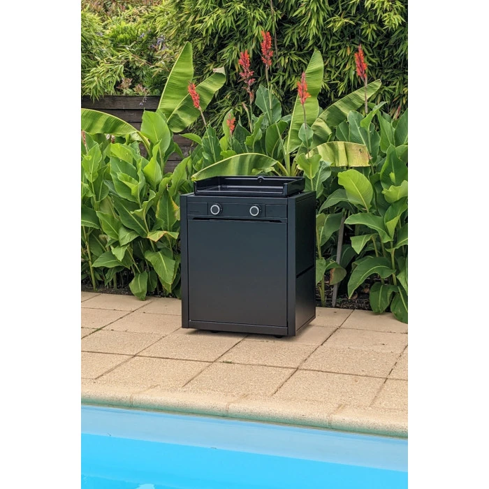 Pack Plancha à Gaz Forge Adour MODERN 60 Acier Noir + Chariot 6 Pack Plancha à Gaz Forge Adour MODERN 60 Acier Noir + Chariot – Image 5