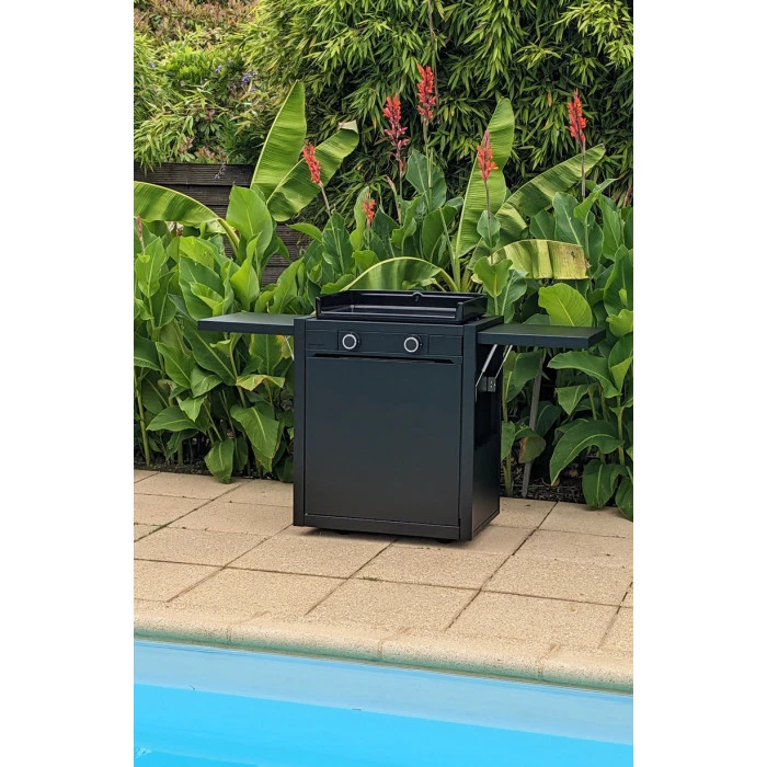 Pack Plancha à Gaz Forge Adour MODERN 60 Acier Noir + Chariot 7 Pack Plancha à Gaz Forge Adour MODERN 60 Acier Noir + Chariot – Image 6