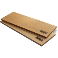 Planches à Fumer En Bois De Cèdre Weber Pour Tous Barbecues X2 -BarbuArt Boutique planches cedre weber fumage
