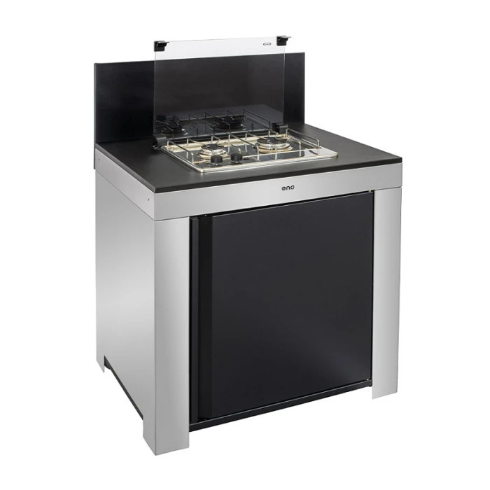 Cuisine D'extérieur ENO Modulo Inox Et Noir Pour Plancha - 4 Modules Avec Table De Cuisson Master 5 Cuisine D'extérieur ENO Modulo Inox Et Noir Pour Plancha - 4 Modules Avec Table De Cuisson Master – Image 3