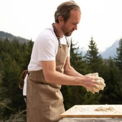 Tablier Barbecue Toile Coton Vintage Alaskan Maker 325 - Havane -BarbuArt Boutique tablier alaskan maker 325 havane 1