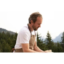 Tablier Barbecue Toile Coton Vintage Alaskan Maker 325 - Havane -BarbuArt Boutique tablier alaskan maker 325 havane 1 description