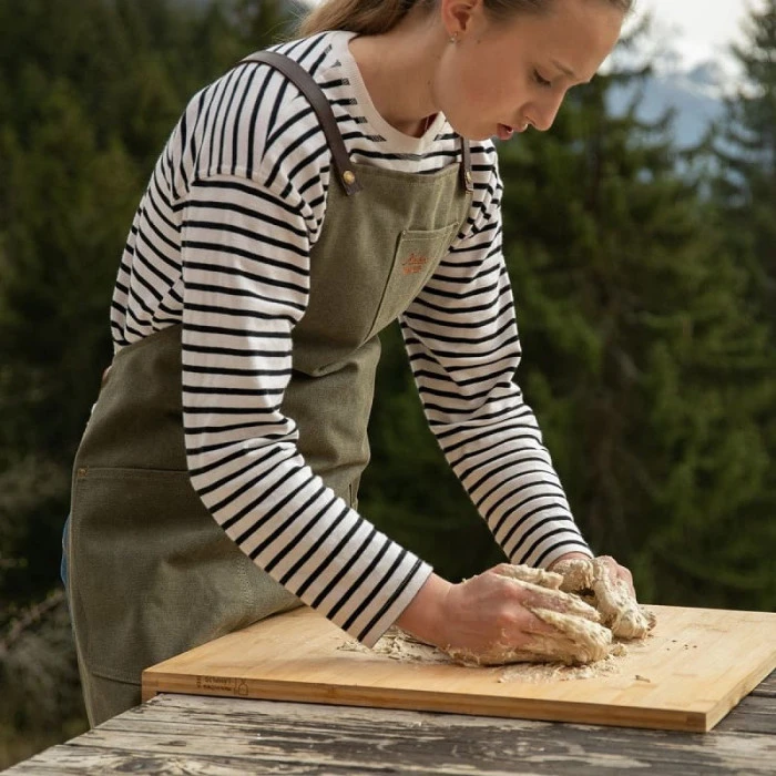 Tablier Barbecue Toile Coton Vintage Alaskan Maker 325 - Vert Olive 8 Tablier Barbecue Toile Coton Vintage Alaskan Maker 325 - Vert Olive – Image 6